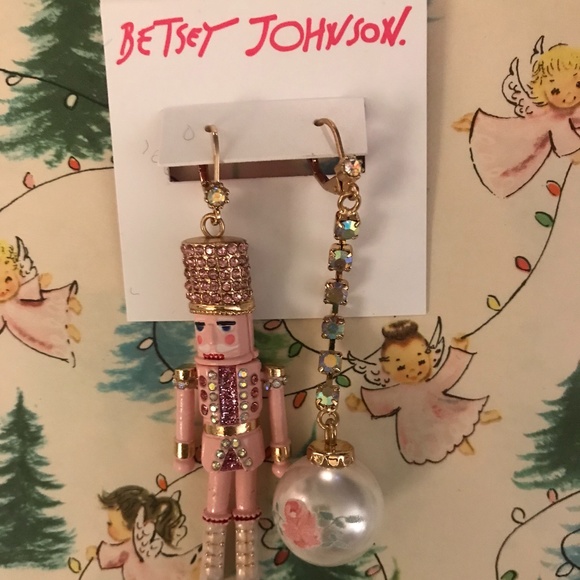 - Betsey Johnson nutcracker earrings - Picture 1 of 5